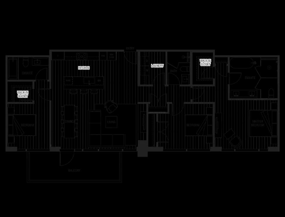 PLAN C1 | 3 BED, 3 BATH
