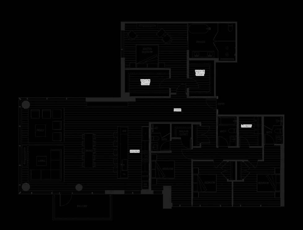 PLAN PHD1 | 4 BED, 4 BATH