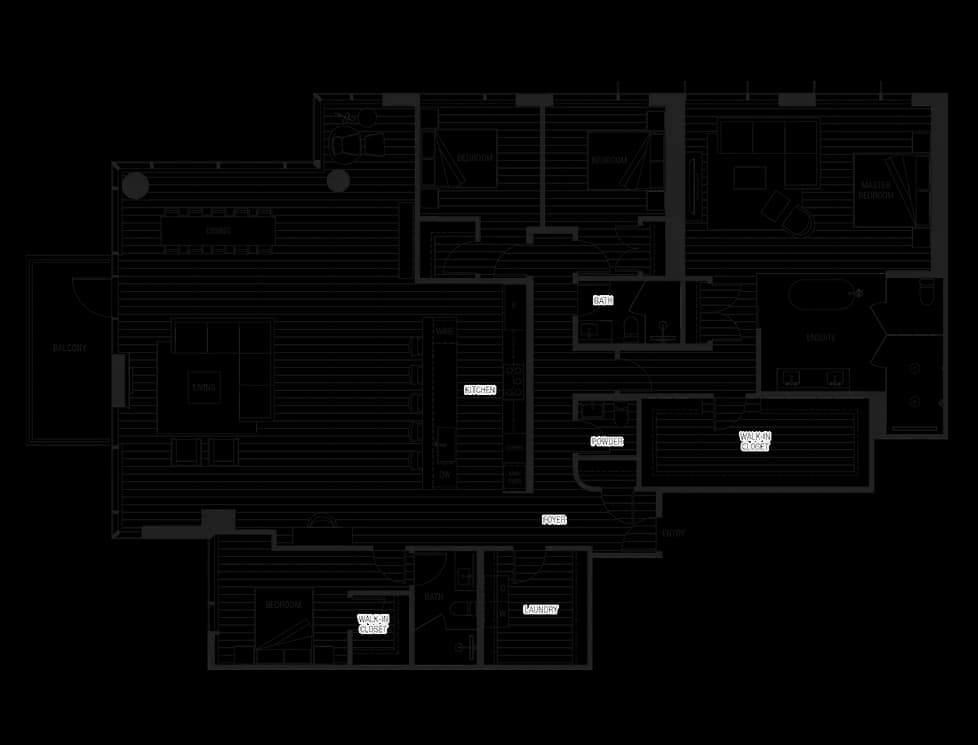 PLAN PHD2 | 4 BED, 3.5 BATH