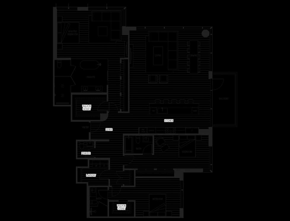 PLAN PHC4 | 3 BED, 3 BATH